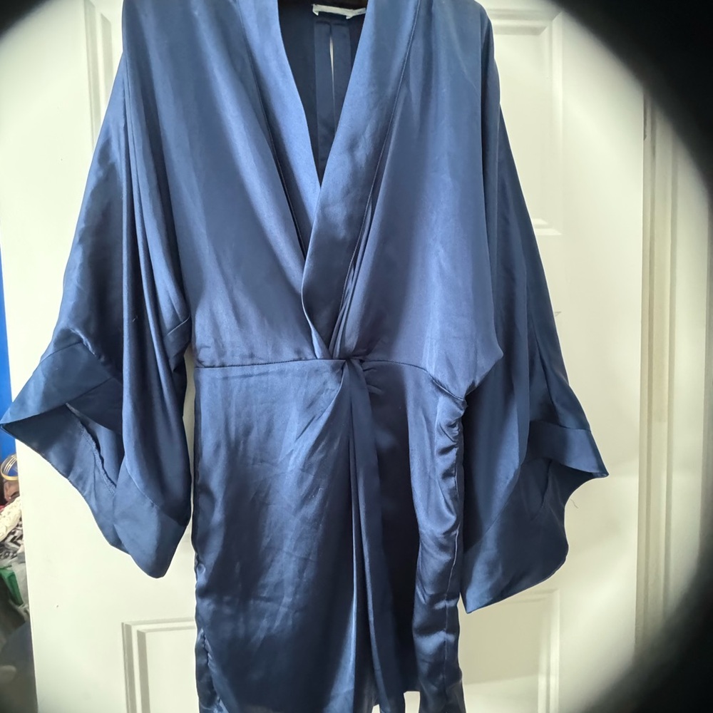 Skylar + Madison Navy Satin Garment